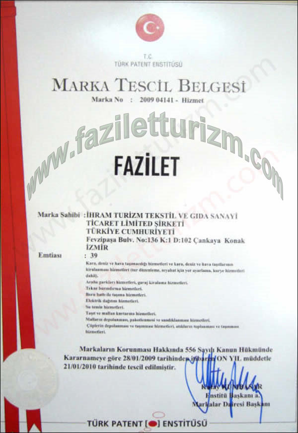 Marka Tescil Belgesi